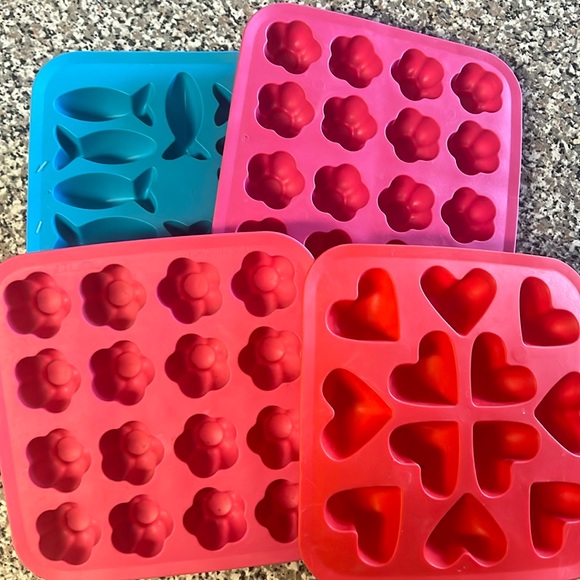 IKEA Dining Ikea Ice Tray Mold Plastic Variety Red Blue Art Craft